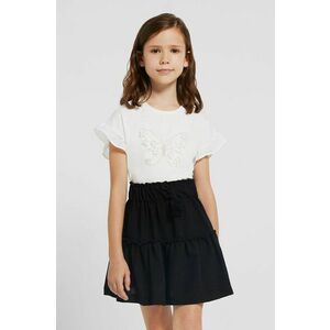 Dievčenská sukňa Mayoral čierna farba, mini, áčkový strih vyobraziť