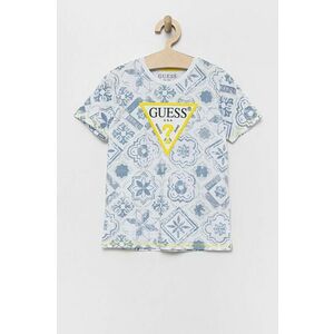 Detské bavlnené tričko Guess s potlačou vyobraziť