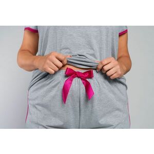 Dámske pyžamo Italian Fashion Tabata SS Sivo-ružová XL vyobraziť