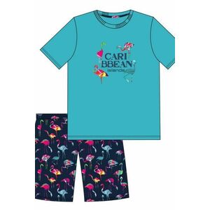 Chlapčenské pyžamo Cornette Caribbean Young Boy Tyrkysová 146-152 vyobraziť