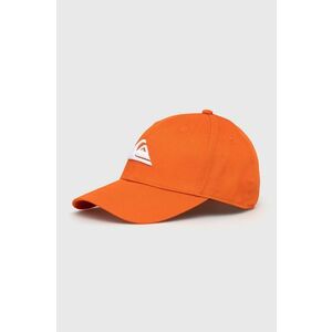 Detská baseballová čiapka Quiksilver oranžová farba, s nášivkou vyobraziť