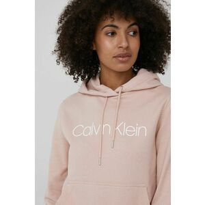 Mikina Calvin Klein dámska, ružová farba, s potlačou vyobraziť