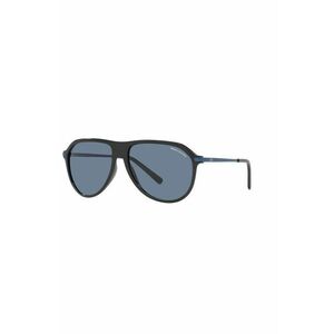 Slnečné okuliare Armani Exchange pánske, čierna farba vyobraziť