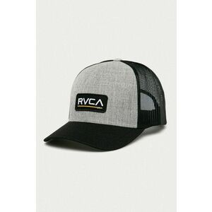 Čiapka RVCA šedá farba, s nášivkou vyobraziť