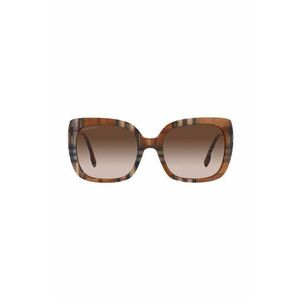 Slnečné okuliare Burberry dámske, hnedá farba vyobraziť