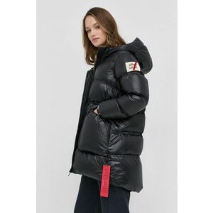 Páperová bunda After Label dámska, čierna farba, zimná vyobraziť