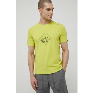 Športové tričko Viking Lako žltá farba, s potlačou vyobraziť