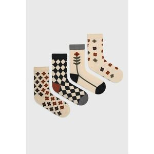Ponožky Answear Lab dámske, béžová farba vyobraziť