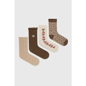 Ponožky Answear Lab dámske, hnedá farba vyobraziť