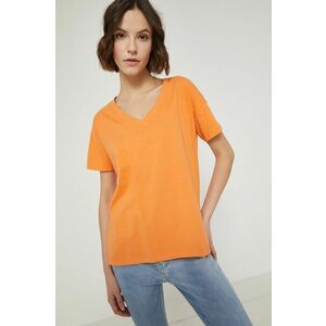 Bavlnené tričko Medicine oranžová farba, vyobraziť