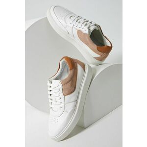Kožená obuv Answear Lab biela farba, vyobraziť