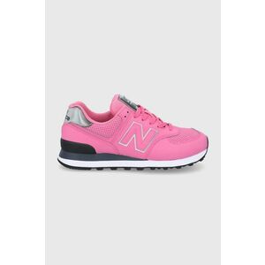 Topánky New Balance Wl574dt2 ružová farba, vyobraziť