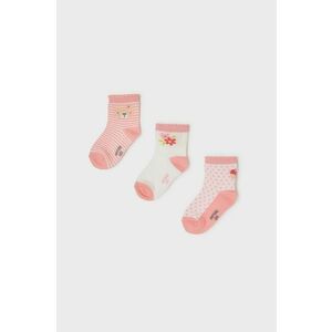 Detské ponožky Mayoral (3-pak) ružová farba vyobraziť