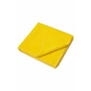 Bavlnený uterák Boss žltá farba vyobraziť
