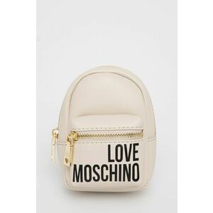 Kľúčenka Love Moschino béžová farba vyobraziť