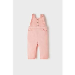 Detské nohavice na traky Mayoral ružová farba, vyobraziť