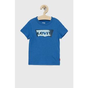 Detské bavlnené tričko Levi's s potlačou vyobraziť