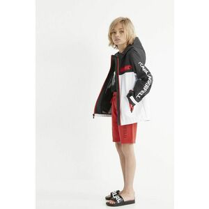 Detské krátke nohavice Karl Lagerfeld červená farba, vyobraziť