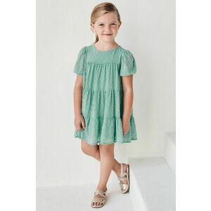 Dievčenské šaty Mayoral tyrkysová farba, mini, oversize vyobraziť