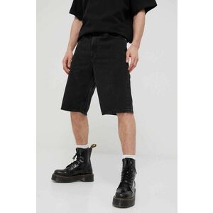 Rifľové krátke nohavice Dr. Denim pánske, čierna farba, vyobraziť