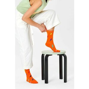 Ponožky Happy Socks dámske, oranžová farba vyobraziť