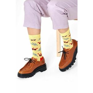 Ponožky Happy Socks dámske, žltá farba vyobraziť
