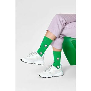 Ponožky Happy Socks dámske, zelená farba vyobraziť