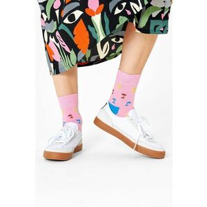 Ponožky Happy Socks dámske, ružová farba vyobraziť