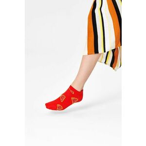 Členkové ponožky Happy Socks dámske, červená farba vyobraziť