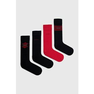 Ponožky Boss (4-pak) pánske, tmavomodrá farba vyobraziť