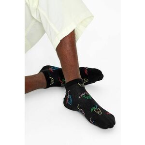 Členkové ponožky Happy Socks pánske, čierna farba vyobraziť