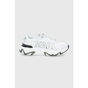 Topánky Karl Lagerfeld Blaze biela farba, vyobraziť