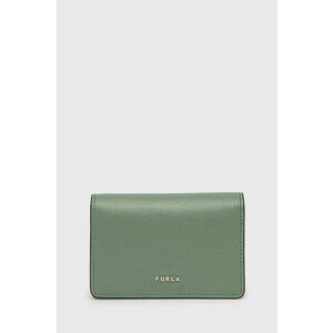 Kožená peňaženka Furla dámska, zelená farba vyobraziť