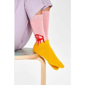 Ponožky Happy Socks dámske, oranžová farba vyobraziť