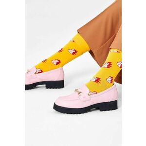 Ponožky Happy Socks dámske, žltá farba vyobraziť