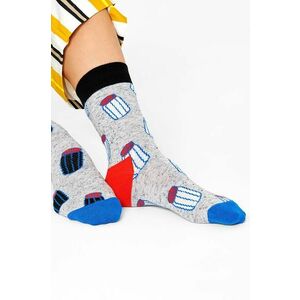 Ponožky Happy Socks dámske, šedá farba vyobraziť