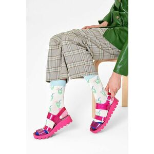 Ponožky Happy Socks dámske, béžová farba vyobraziť