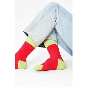 Ponožky Happy Socks dámske, červená farba vyobraziť