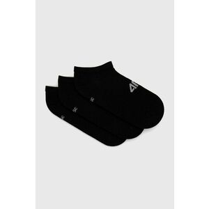Ponožky 4F (3-pak) dámske, čierna farba vyobraziť