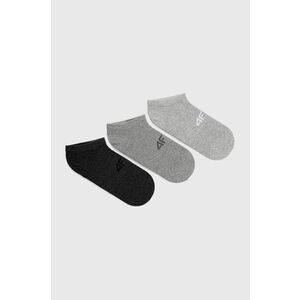 Ponožky 4F (3-pak) dámske, šedá farba vyobraziť