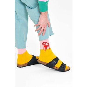 Ponožky Happy Socks pánske, oranžová farba vyobraziť