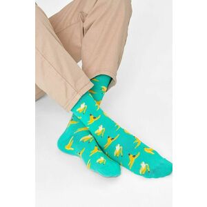 Ponožky Happy Socks pánske, tyrkysová farba vyobraziť