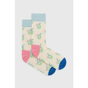 Ponožky Happy Socks pánske, béžová farba vyobraziť