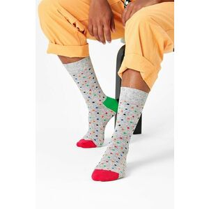 Ponožky Happy Socks pánske, šedá farba vyobraziť