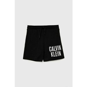 Detské plážové šortky Calvin Klein Jeans čierna farba vyobraziť