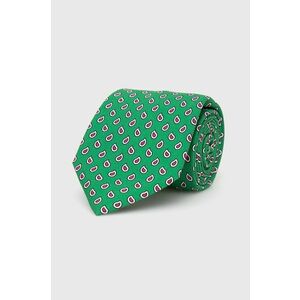 Hodvábna kravata Polo Ralph Lauren zelená farba vyobraziť
