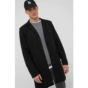Kabát Only & Sons pánsky, čierna farba, prechodný, vyobraziť