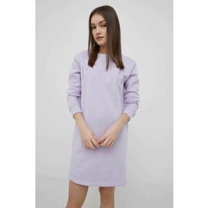 Šaty JDY fialová farba, mini, rovný strih vyobraziť