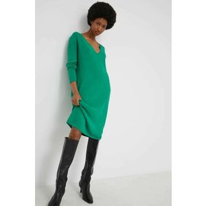 Šaty Answear Lab zelená farba, mini, rovný strih vyobraziť