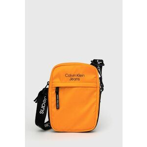 Detská taška Calvin Klein Jeans oranžová farba vyobraziť